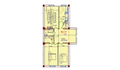 3-комн. квартира 113.6 м²  1/9 этаж | Жилой комплекс ZAR ZAMONAVIY UYLAR
