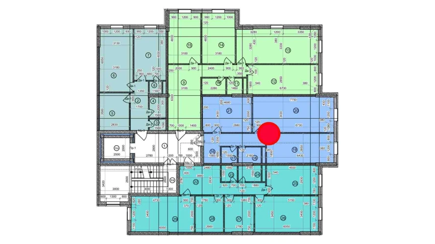 2-xonali xonadon 79.5 m²  7/9 qavat | Uchtepa Avenue Turar-joy majmuasi