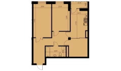 2-xonali xonadon 67.92 m²  8/10 qavat | YANGIOBOD RESIDENCE Turar-joy majmuasi