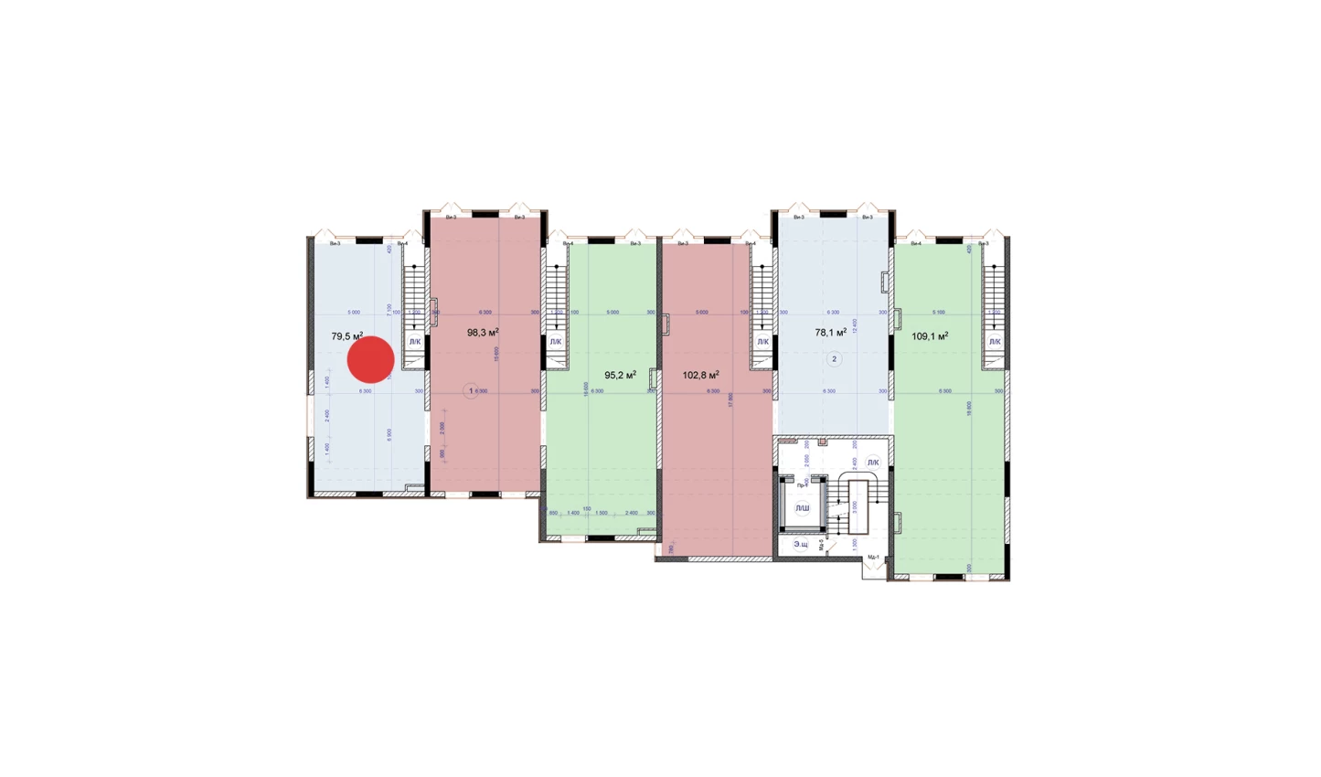 1-комн. квартира 79.5 м²  1/9 этаж | Жилой комплекс Uchtepa Avenue