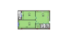 2-комн. квартира 73.96 м²  3/10 этаж | Жилой комплекс Qibray City