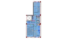 2-комн. квартира 77.3 м²  3/9 этаж | Жилой комплекс ZAR ZAMONAVIY UYLAR