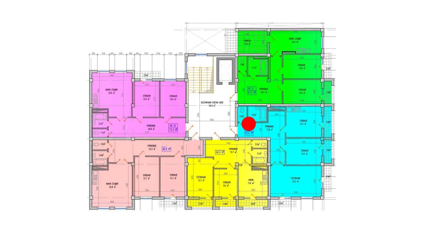 3-комн. квартира 86.1 м² 9/9 этаж | Жилой комплекс Yuksalish Nurafshon 3-комн. квартира 86.1 м² 9/9 этаж | Жилой комплекс Yuksalish Nurafshon
