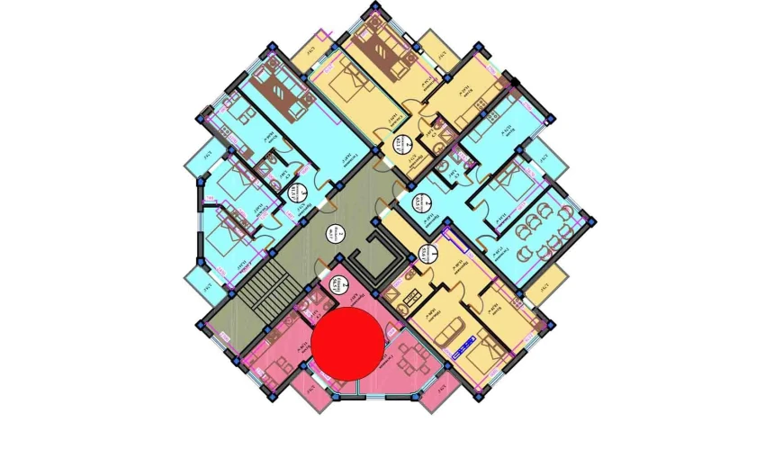 2-xonali xonadon 56.5 m²  5/11 qavat | ANHOR AVENUE Turar-joy majmuasi