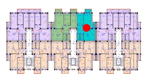 2-xonali xonadon 76.9 m²  7/7 qavat | G'IJDUVON CITY Turar-joy majmuasi