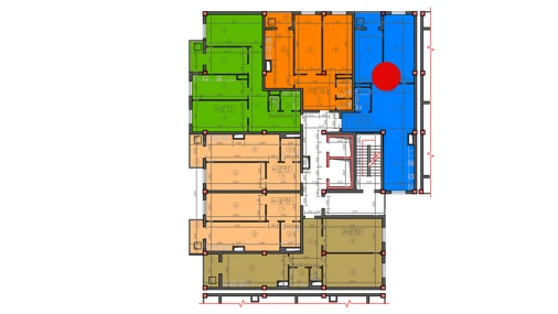 2-xonali xonadon 89 m²  4/12 qavat | Sokin hayot Turar-joy majmuasi