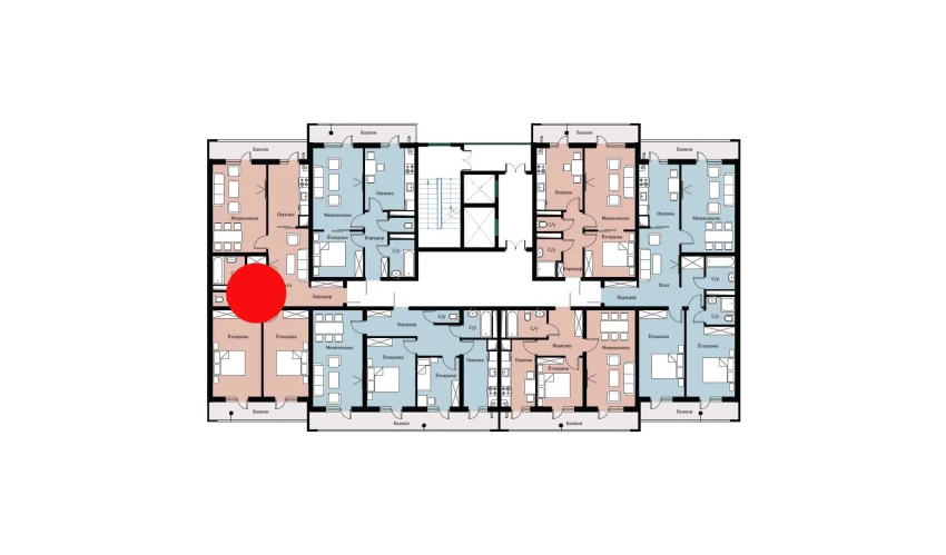 3-комнатная квартира 87.65 м²  6/16 этаж | Жилой комплекс SOKIN DIYOR