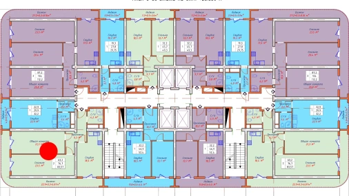 2-комнатная квартира 83.57 м²  8/22 этаж | Жилой комплекс TXT Tower