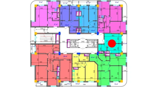 1-комнатная квартира 33.2 м²  7/12 этаж | Жилой комплекс SOKIN SOHIL