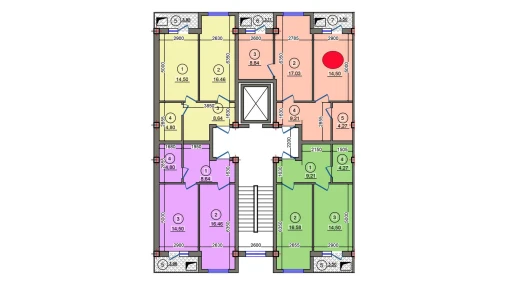 2-комнатная квартира 60.46 м²  4/10 этаж | Жилой комплекс Qibray City