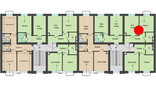 1-комнатная квартира 32.37 м²  4/5 этаж | Жилой комплекс Shahri Kitob City