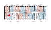 2-xonali xonadon 45.41 m²  8/10 qavat | Ko'kcha-Oqtepa Turar-joy majmuasi