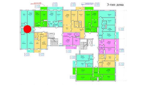 3-xonali xonadon 83.55 m²  6/9 qavat | PROVANS Turar-joy majmuasi