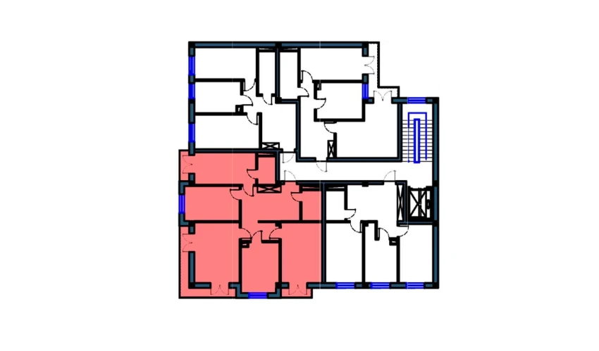 4-xonali xonadon 103 m²  7/9 qavat | KO'KSAROY Turar-joy majmuasi