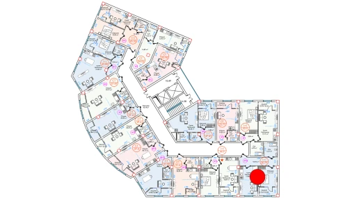 1-комнатная квартира 50.79 м²  8/16 этаж | Жилой комплекс ALFA CITY