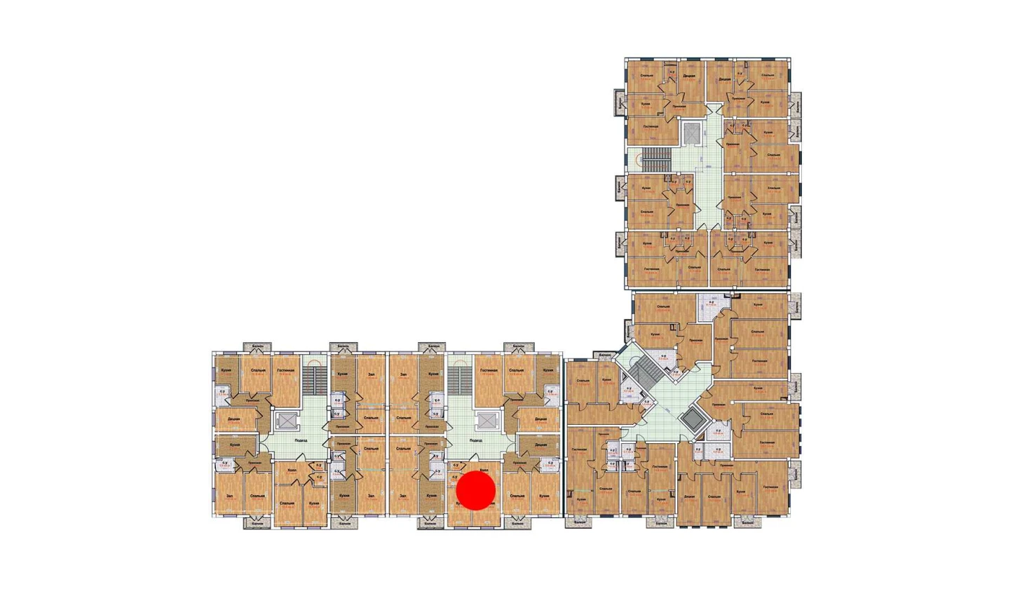 1-комн. квартира 36.3 м²  8/9 этаж | Жилой комплекс MBG