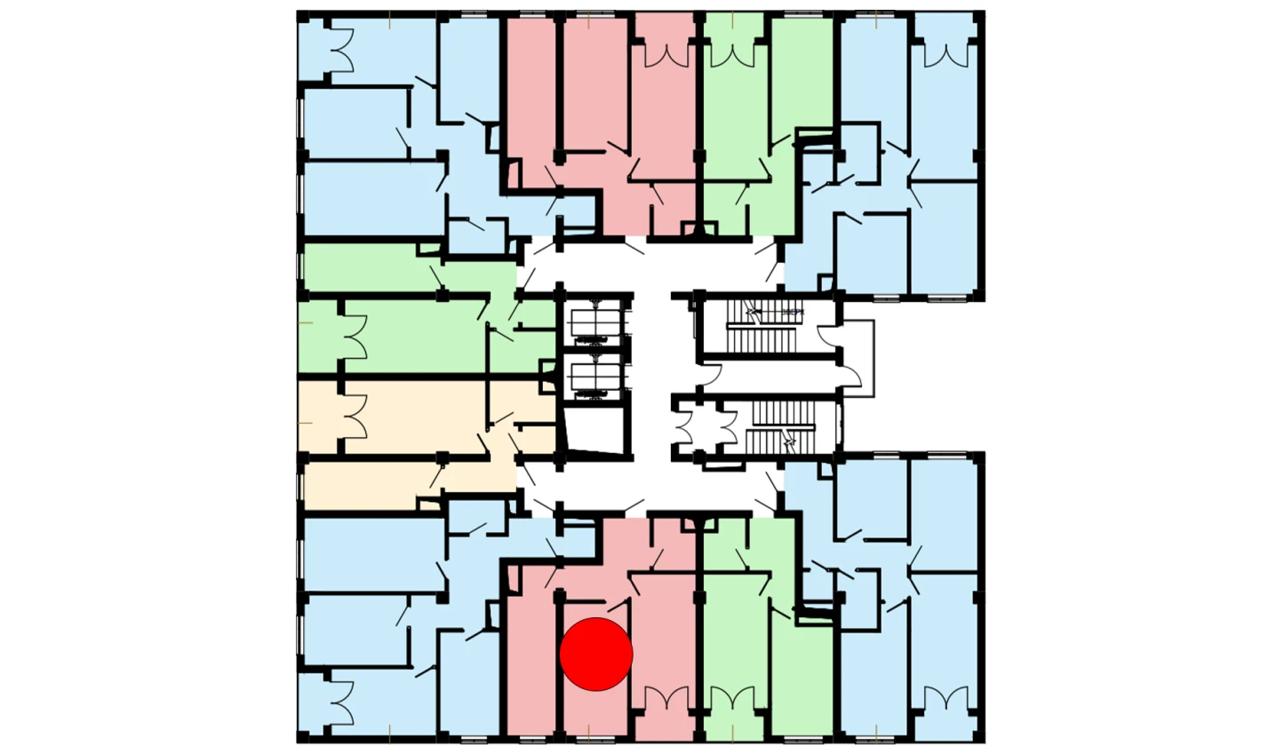 2-комн. квартира 66.6 м²  9/16 этаж | Жилой комплекс Musaffo
