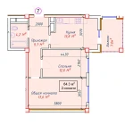 2-xonali xonadon 64.3 m² 5/9 qavat | SOHIL 1 Turar-joy majmuasi 2-xonali xonadon 64.3 m² 5/9 qavat | SOHIL 1 Turar-joy majmuasi