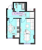 1-xonali xonadon 74.99 m²  1/7 qavat | O'ZBEGIM Turar-joy majmuasi