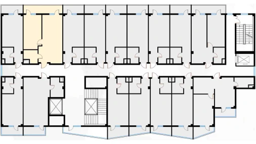 2-xonali xonadon 54.66 m²  4/7 qavat | Bochka Resort Turar-joy majmuasi