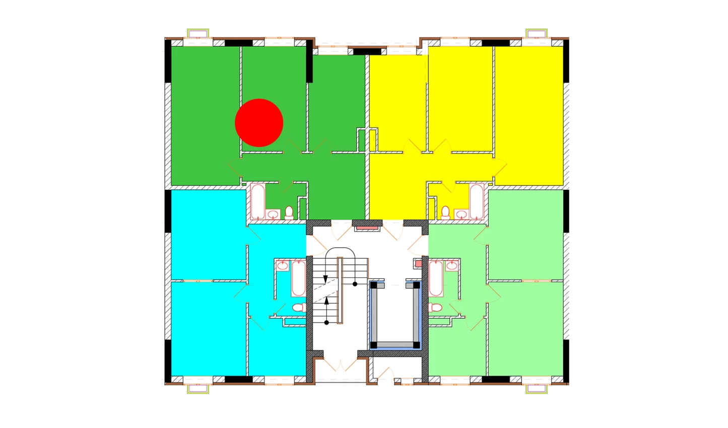 2-комн. квартира 65 м²  5/9 этаж | Жилой комплекс Uchtepa Avenue