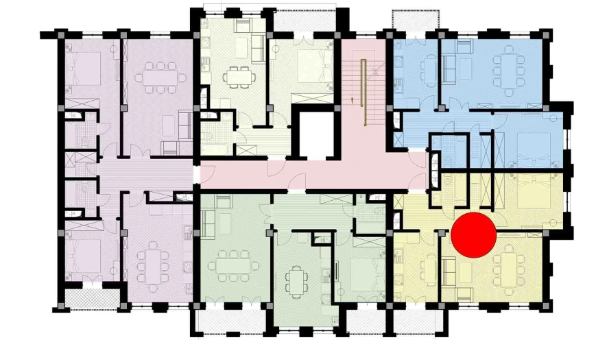 2-комн. квартира 60.98 м²  2/9 этаж | Жилой комплекс SHARQ