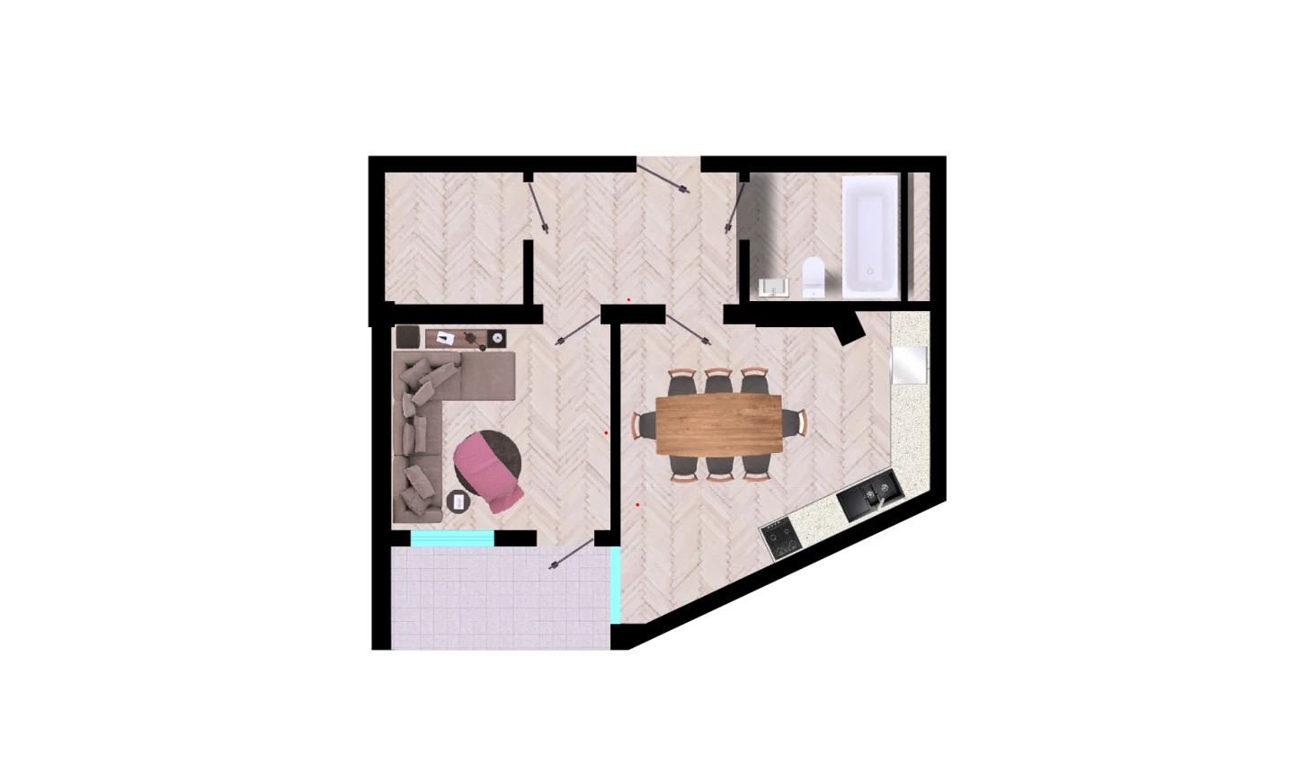 1-комн. квартира 50.44 м²  10/10 этаж | Жилой комплекс Ko'kcha-Oqtepa