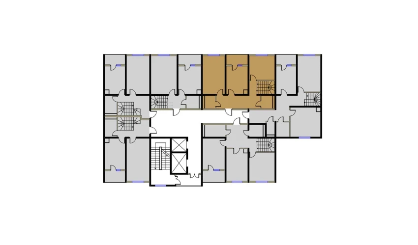 2-комнатная квартира 158.42 м²  16/16 этаж | Жилой комплекс BRILLIANT