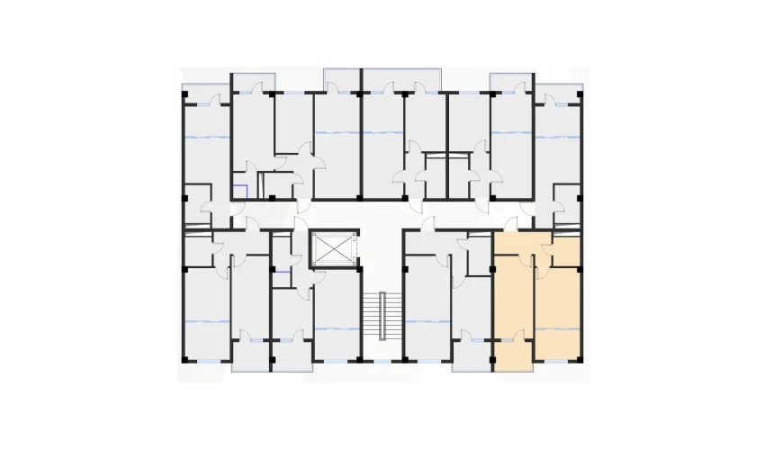 2-комнатная квартира 47.8 м²  2/7 этаж | Жилой комплекс Bochka Resort