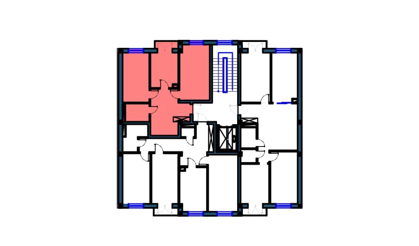 2-xonali xonadon 62 m²  7/9 qavat | KO'KSAROY Turar-joy majmuasi