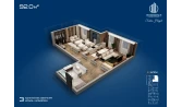 3-комн. квартира 92 м²  11/12 этаж | Жилой комплекс Sokin hayot