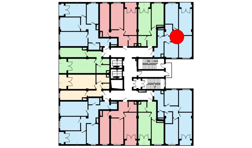 3-xonali xonadon 81.97 m²  4/16 qavat | Musaffo Turar-joy majmuasi