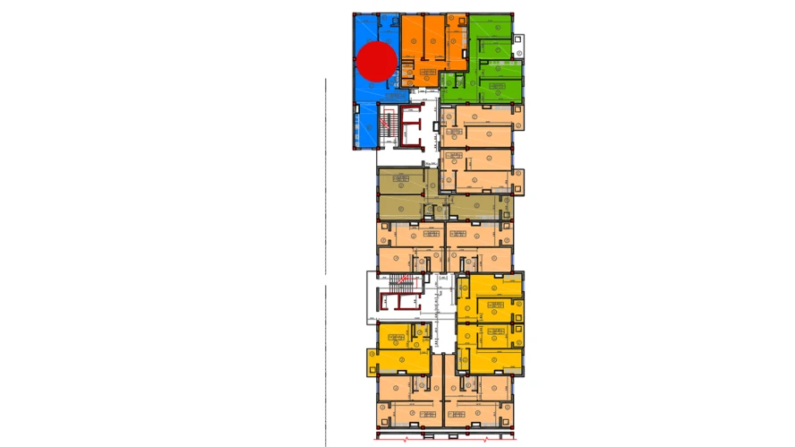 2-комн. квартира 89 м²  10/12 этаж | Жилой комплекс Sokin hayot