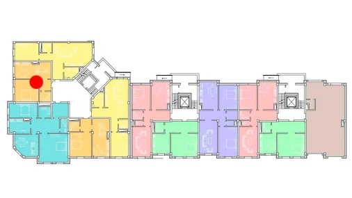 3-xonali xonadon 58.25 m²  1/8 qavat | Ziynat Capital Turar-joy majmuasi