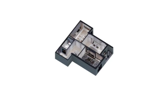 2-xonali xonadon 65.5 m²  2/13 qavat | ORZU SAROYI Turar-joy majmuasi