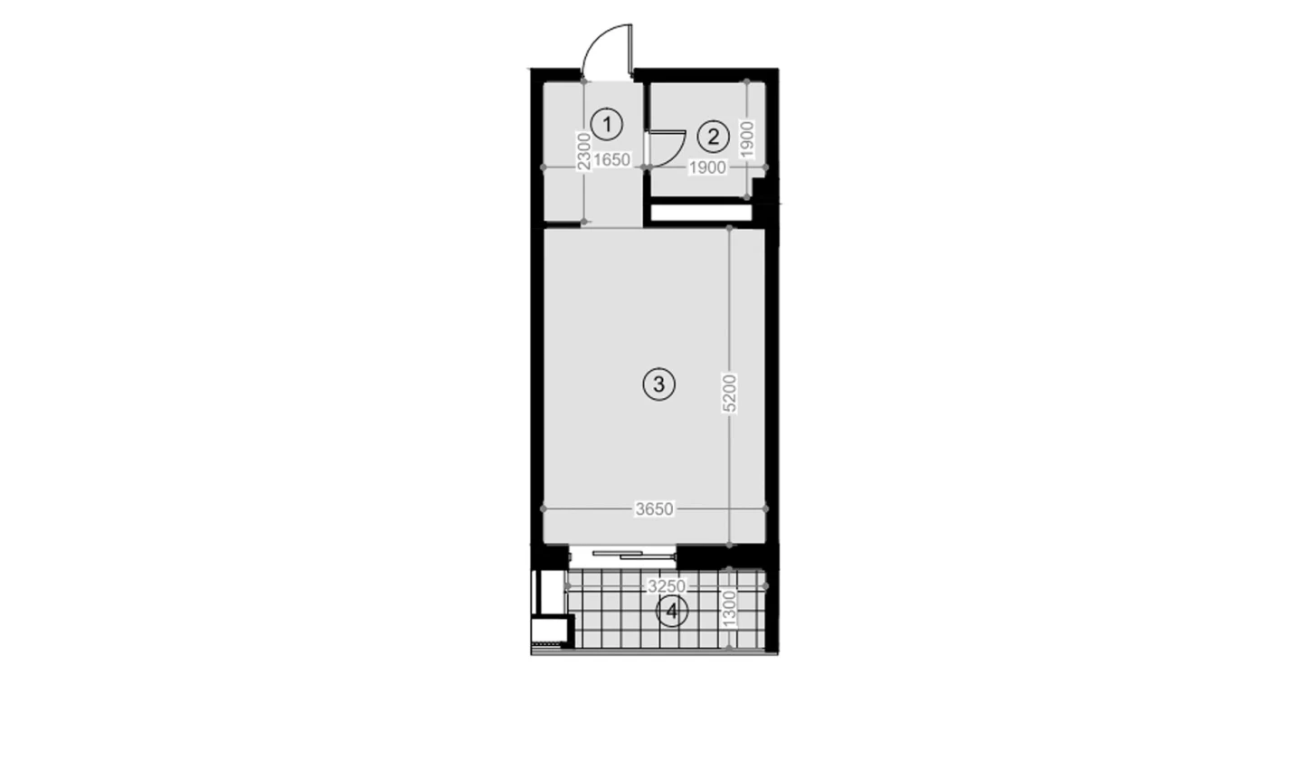 1-комн. квартира 30.9 м²  5/12 этаж | Жилой комплекс NAVRUZ GROUP