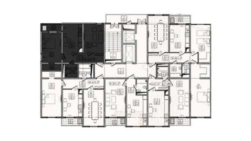 2-комнатная квартира 60.06 м²  16/16 этаж | Жилой комплекс JOMIY RESIDENCE