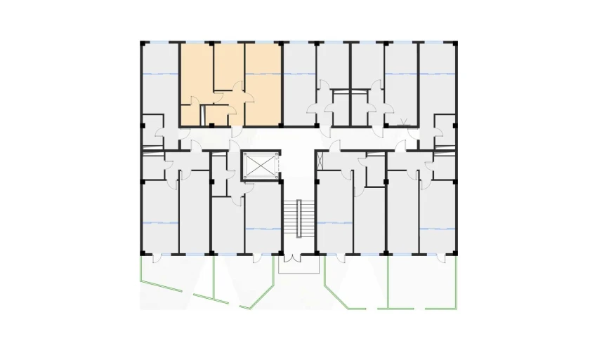 3-комнатная квартира 55.55 м²  1/7 этаж | Жилой комплекс Bochka Resort