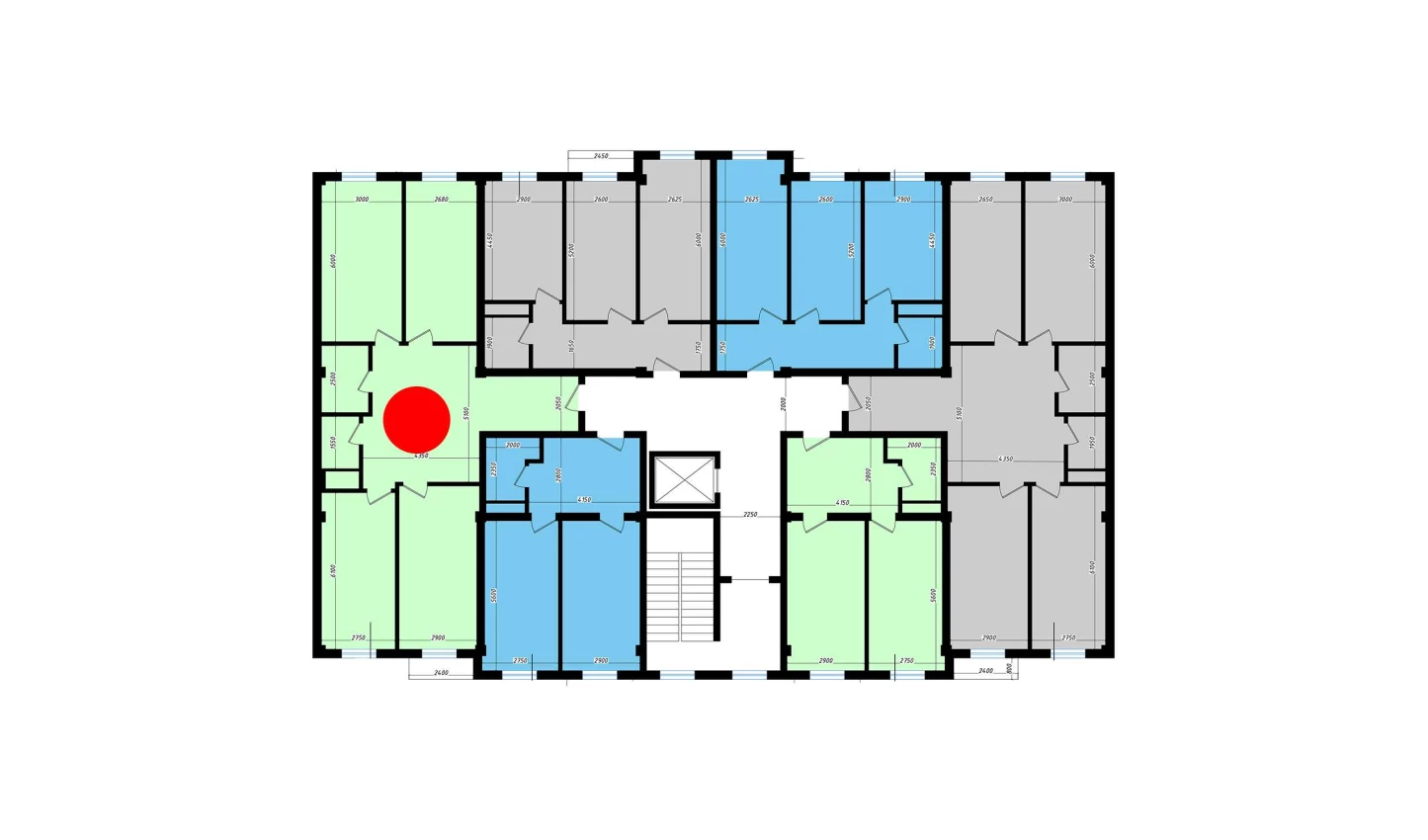 3-комн. квартира 109.1 м²  9/10 этаж | Жилой комплекс Ko'kcha-Oqtepa