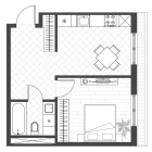 1-комн. квартира 35 м²  8/12 этаж | Жилой комплекс PARVOZ