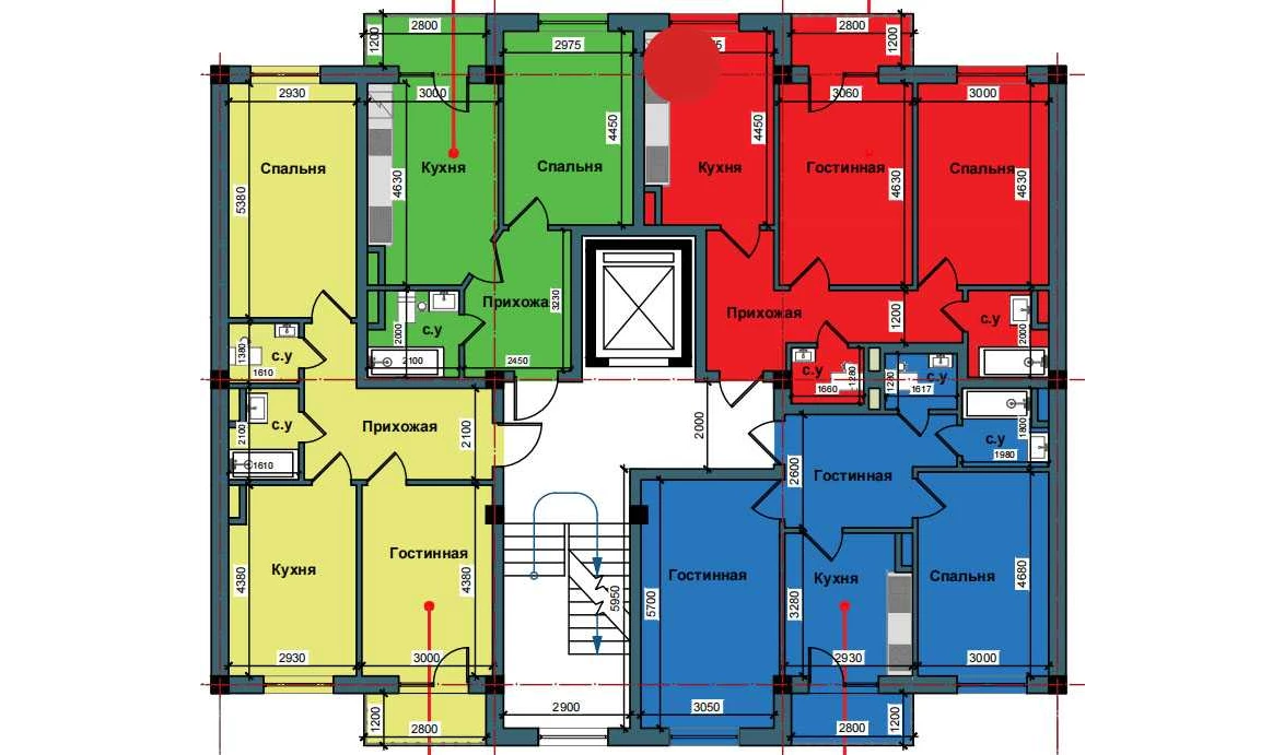 2-комн. квартира 62.5 м²  8/9 этаж | Жилой комплекс NUR BARAKA