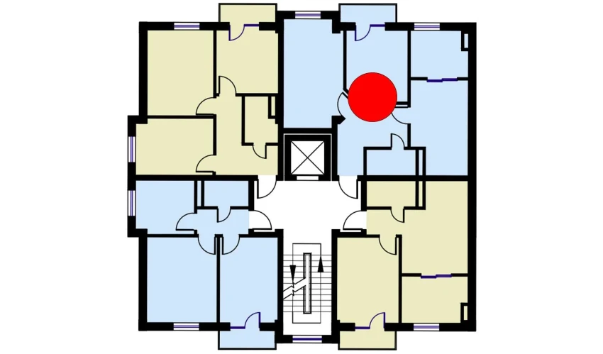 3-комнатная квартира 72.6 м²  5/6 этаж | Жилой комплекс CHOSHTEPA GARDEN