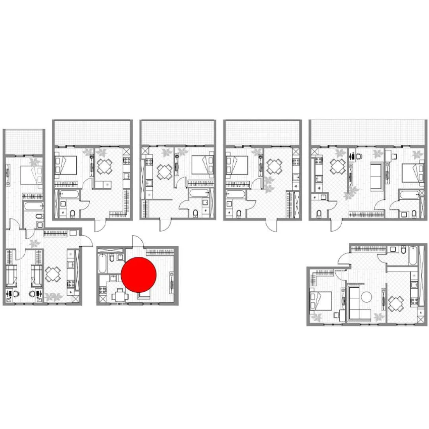 1-комн. квартира 28.57 м²  12/14 этаж | Жилой комплекс PARVOZ