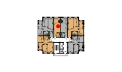 1-xonali xonadon 29.14 m²  2/10 qavat | YANGIOBOD RESIDENCE Turar-joy majmuasi