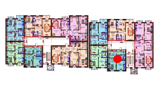 2-комнатная квартира 54 м²  10/10 этаж | Жилой комплекс AFROSIYOB