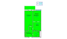 2-xonali xonadon 51.15 m²  8/9 qavat | PROVANS Turar-joy majmuasi