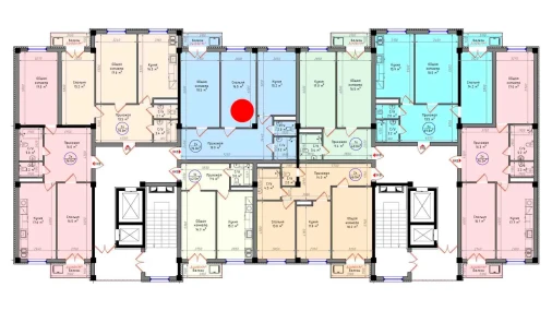 2-xonali xonadon 76 m²  6/12 qavat | Zamin Jizzax Turar-joy majmuasi