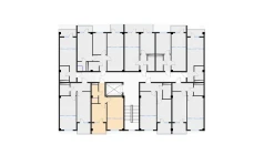 1-xonali xonadon 40.39 m²  6/7 qavat | Bochka Resort Turar-joy majmuasi