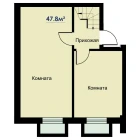 2-комн. квартира 95.6 м²  1/6 этаж | Жилой комплекс CHOSHTEPA GARDEN