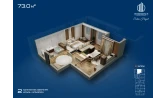 2-xonali xonadon 73 m² 11/12 qavat | Sokin hayot Turar-joy majmuasi 2-xonali xonadon 73 m² 11/12 qavat | Sokin hayot Turar-joy majmuasi